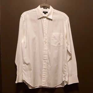 Men’s White J-Crew Cotton Dress Shirt M (15-15.5)